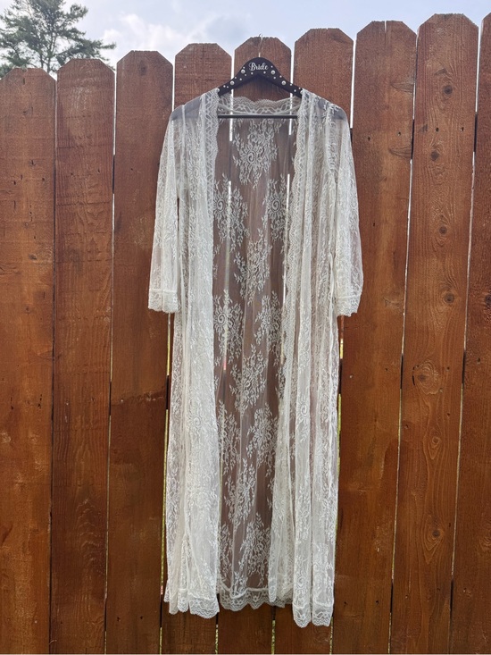 Other - White Lace Robe duster for wedding day